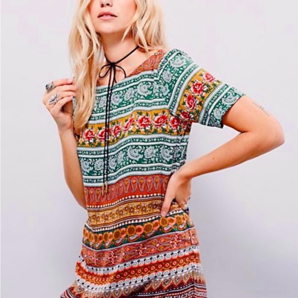 Novella Royale Multicolor Patterned Mini Dress NWT - image 1